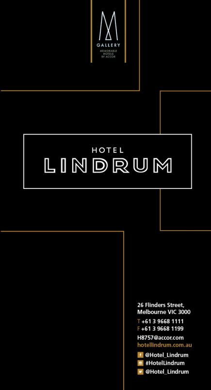 Hotel Lindrum HG 2015